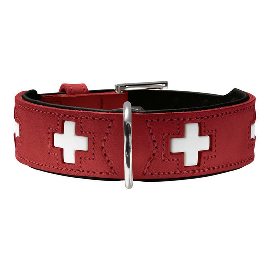Dog collar Hunter Swiss Red/Black 30-34.5 cm