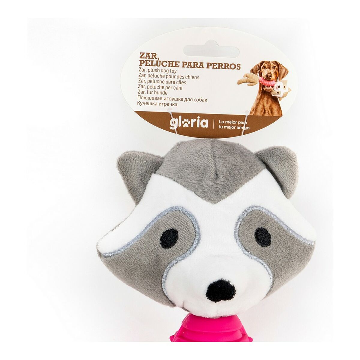 Dog chewing toy Gloria Zar with sound Polyester Eva Rubber polypropylene Racoon