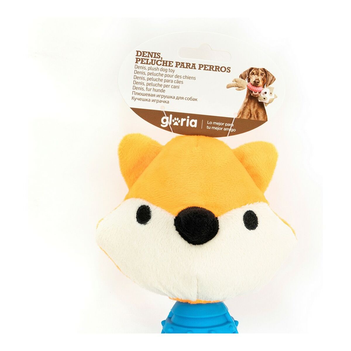 Dog chewing toy Gloria Denis with sound polypropylene Fox