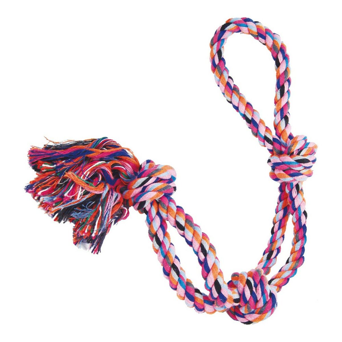 Dog chewing toy Gloria Multicolour Knot Cotton (64 cm)