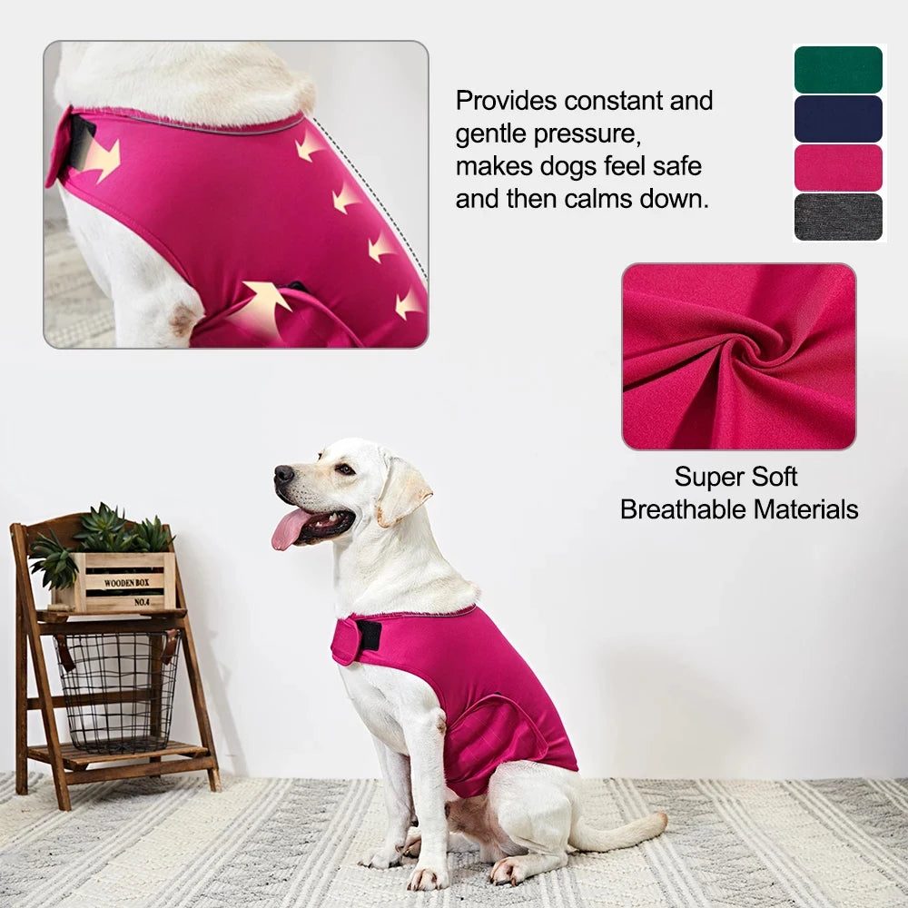 Dog Anxiety Vest XS-XL Pet Dog Anxiety Jacket Reflective Vest For Small Medium Large Dog Clothes Shirt Pet Product