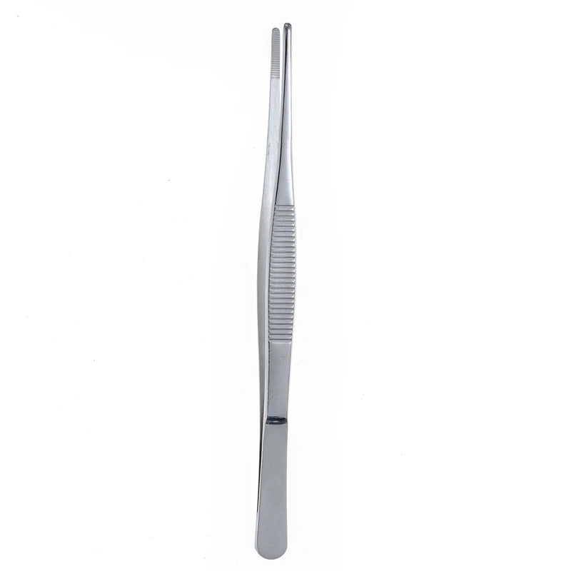 Stainless Steel 430 Anti-iodine Medical Tweezers Long Straight Forceps 12.5cm-30cm Straight Head Elbow Thicken Medical Tools