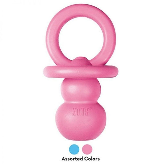 Dog Toy Puppy Binkie Natural Rubber Baby Pink - Kong