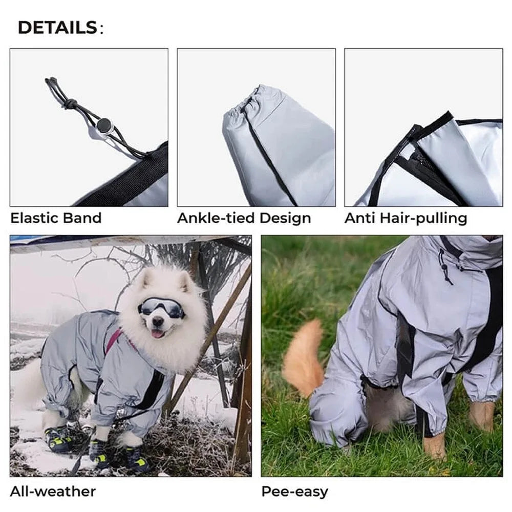 Reflective Jumpsuit Waterproof Raincoat