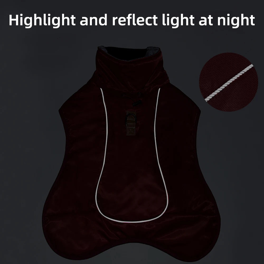 Holapet Windproof Reflective Warm Jacket