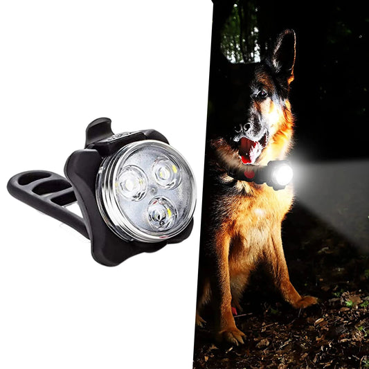 LED Dog Collar Light Rechargeable Waterproof Luminous Collar Adjustable Dog Night Light Pet Dog Safety Necklace