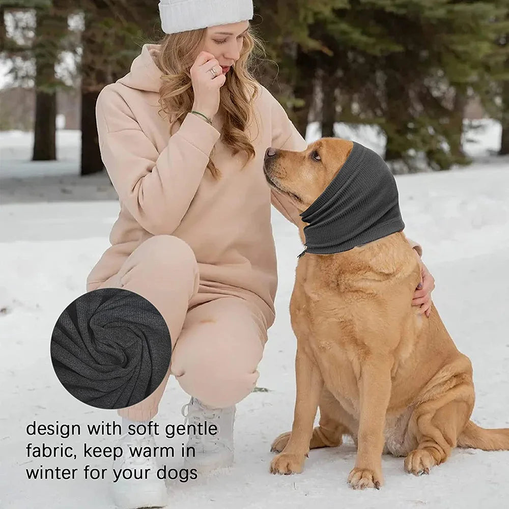 Dog Grooming Earmuffs, Pet Ears, Noise-proof, Washable, Highly Elastic, Pressure-reducing, Soothing Dog Ear Cap, Dog Scarf