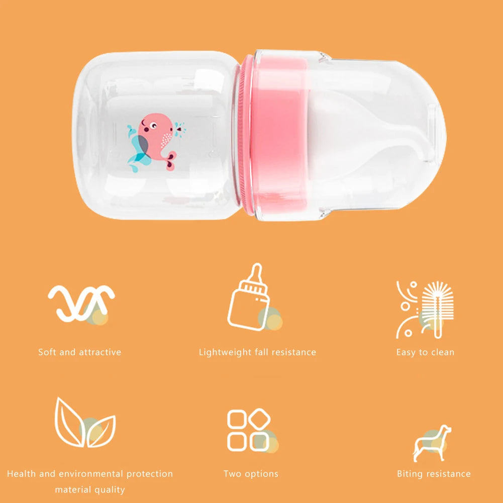 Pet Nursing Milk Bottle  Nursing Bottle Kits Replacement Mini Nipple Feeding Bottle for Newborn Puppies