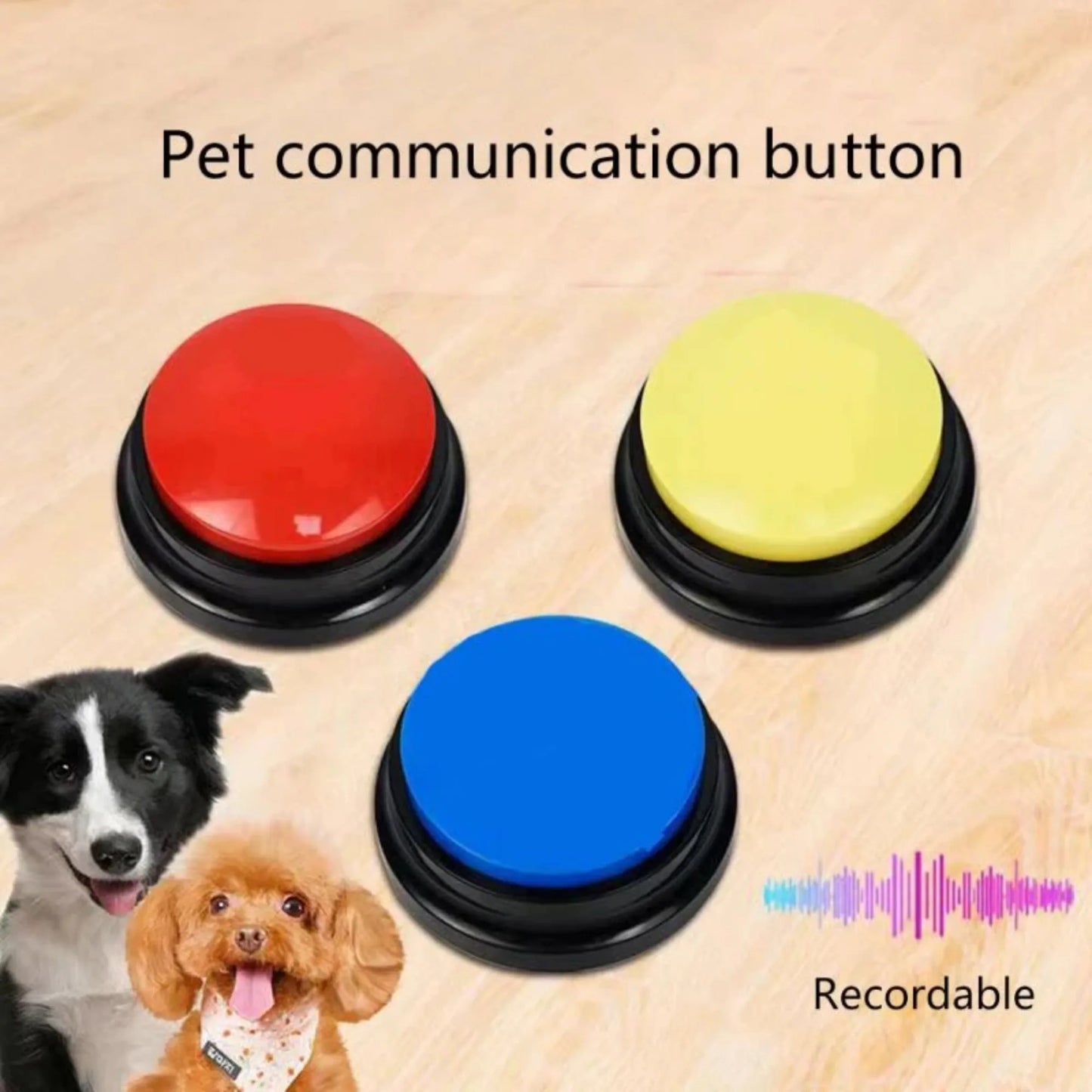Communication Buttons Voice Recording Button for Training Buzzer 30 Second Record Playback Funny for Talking