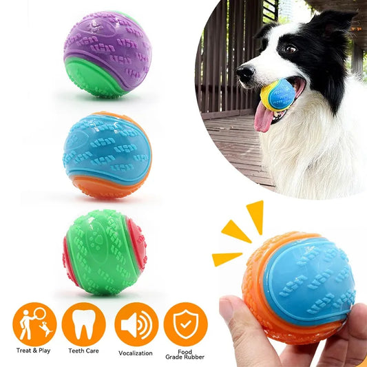 Squeaky Ball Chewing & Teeth Cleaning Toy