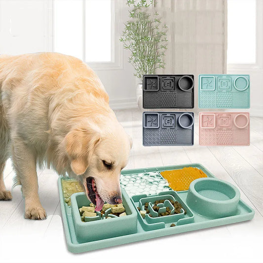 Multifunction Slow Feeder Licking Mat With Suction Cups
