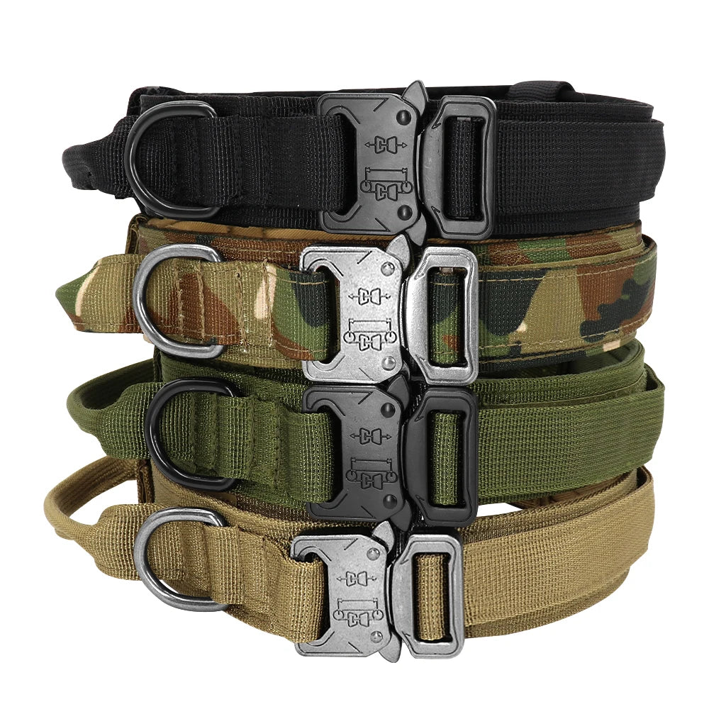 Durable Military Tactical Collar & Bungee Leash