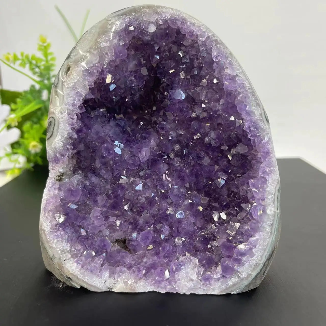 Natural Crystal Cluster Amethyst Stone Geode   Raw Quartz Minerals Real Uruguay Spiritual Chakra Reiki
