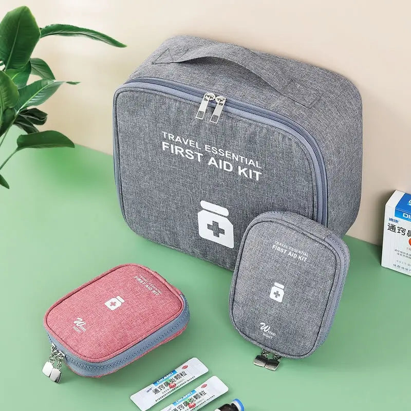 Family First Aid Kit Portable Outdoor Travel Storage Bag Household Large Capacity Layered Medicine Storage Bag
