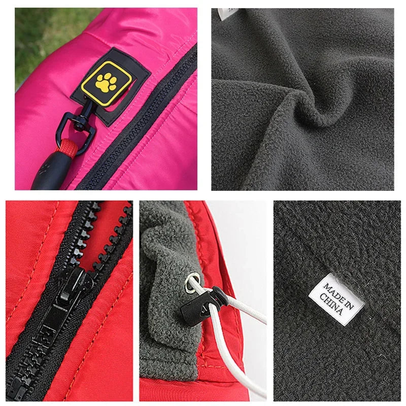 Waterproof Padded Fleece Coat Safety Reflective Design