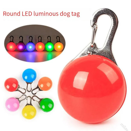 LED Luminous Dog Cat Collar Glowing Pendant Flash Lights Pet Leads Accessories Night Walking Pet Collar Supplies Accessorie