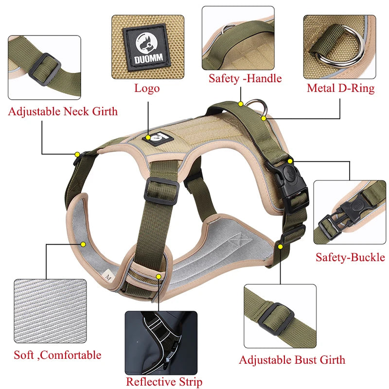 Adjustable Harness Reflective Safety Handle