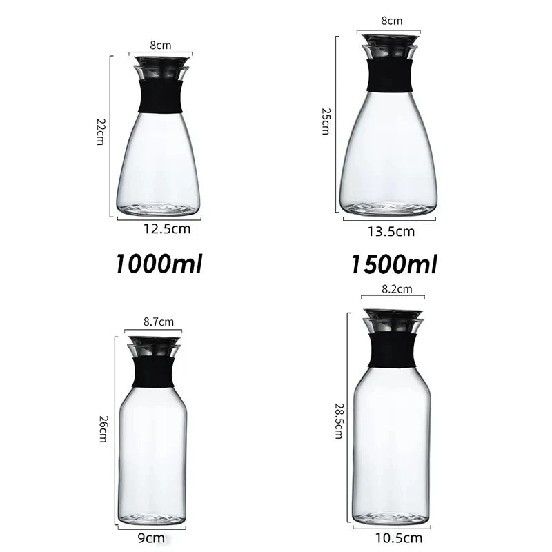 High Borosilicate Glass Water Bottle