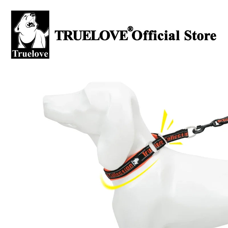 Truelove P-Chain Nylon Pet Collar Adjustable Reflective SBR Neoprene Pull-resistant Explosion-proof Dog Travel