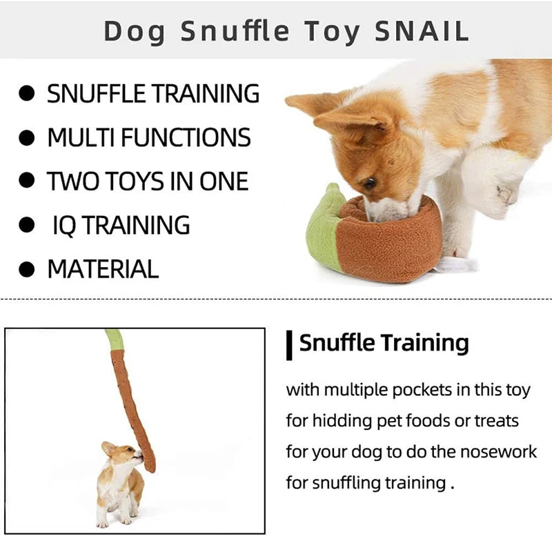 Destress Squeaky Sniff Snail Toy
