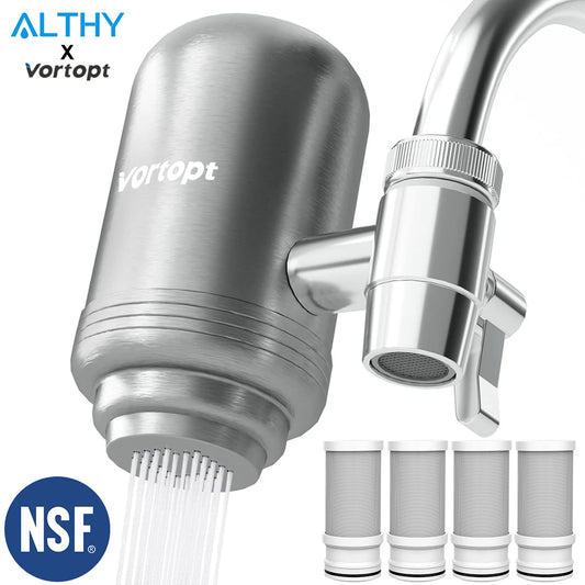 Vortopt Stainless Steel Faucet Tap Water Filter Purifier System
