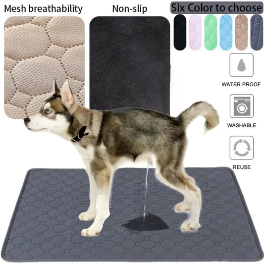 Reusable Dog Pee Pad Blanket Absorbent Diaper Washable Puppy Training Pad Pet Bed Urine Mat for Pet Car Seat Cover Pet Supplies