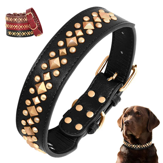 Cool Spiked Studded Leather Collar