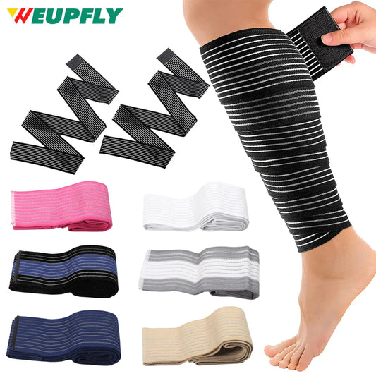 1Pcs Elastic Calf Compression Bandage Sports Kinesiology Tape for Ankle Wrist Knee Calf Thigh Wraps Support Protector(40-300cm)