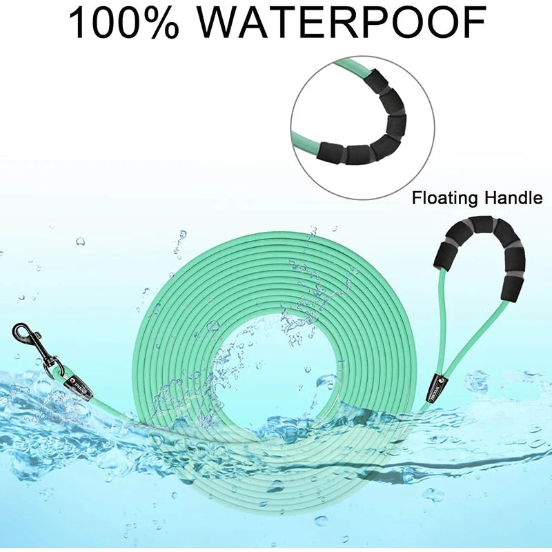 Leash Waterproof Training Recall Long PVC (1,5m-9m)