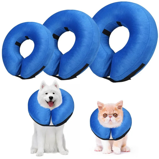 Dog Cones After Surgery, Protective Inflatable Dog Collar Pet Recovery Collar Soft Pet Cone for Small Medium or Large Dogs, Cats