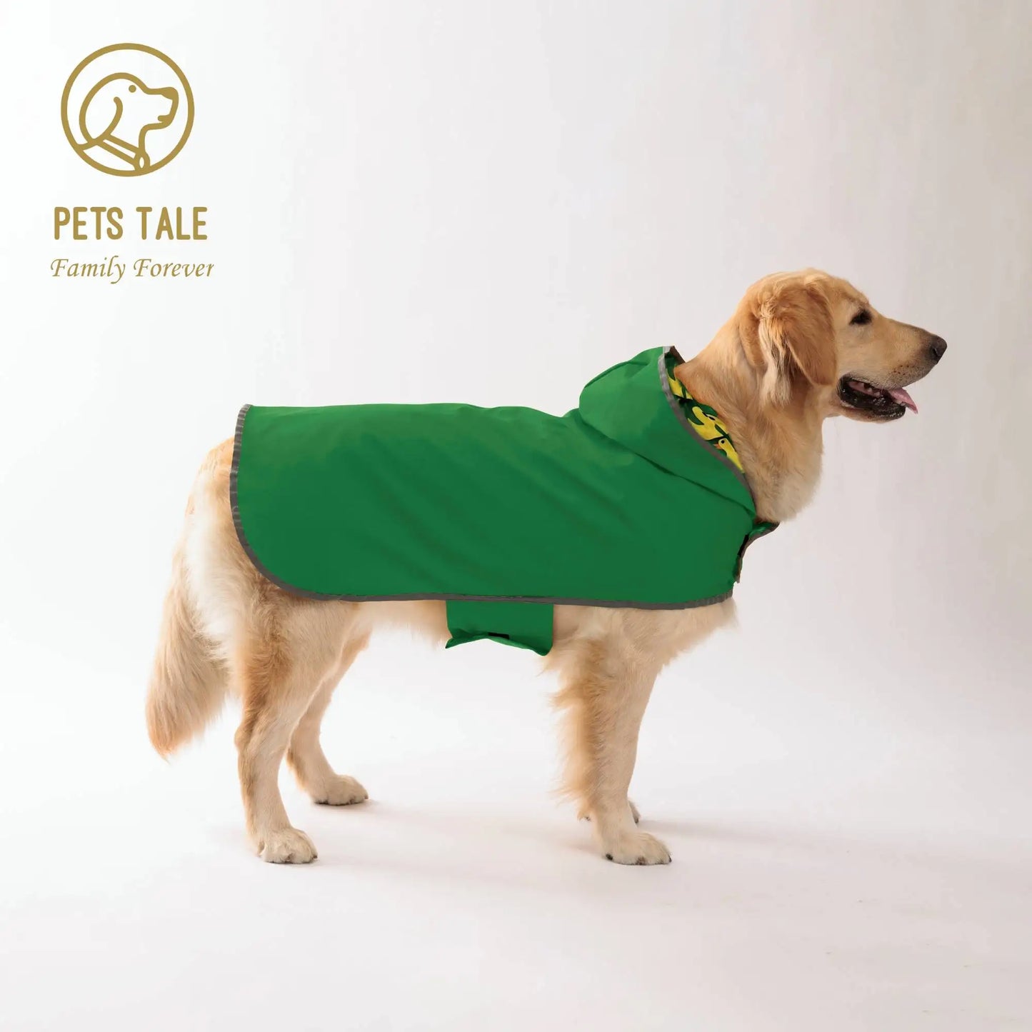 Keep Your Pup Dry & Stylish: Double-Layer Raincoat With Two-Way Wear!