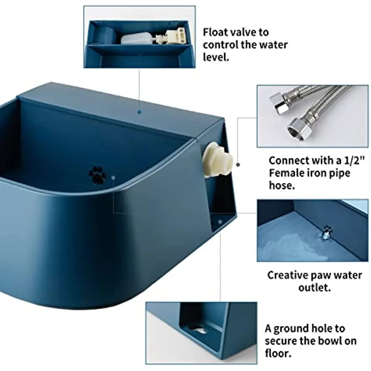 Automatic Waterer Bowl for Outdoor Drinking