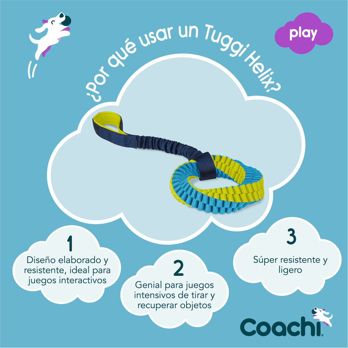 Training toy Coachi TUGGI HELIX Blauw