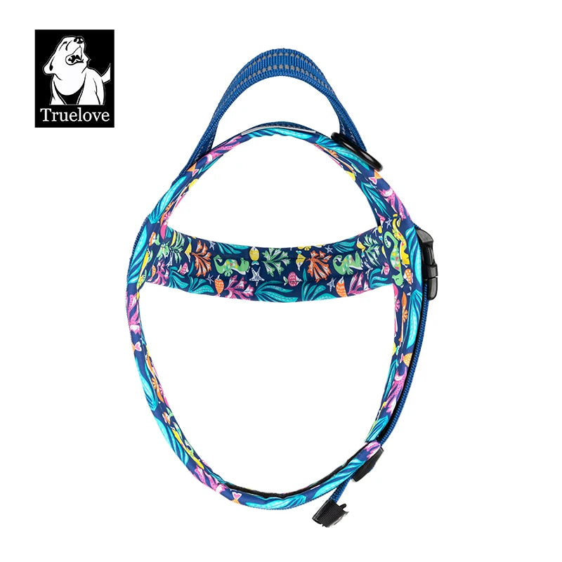 Truelove Floral Printing Mesh Padded Harness Quick Fit