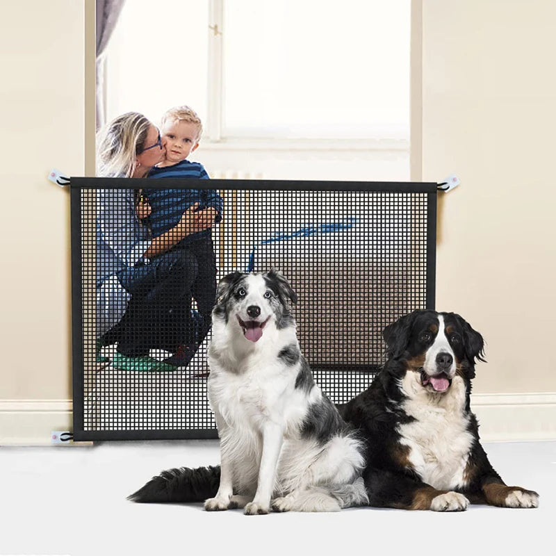 Hond Barrière Hekken Met 4 Stuks Haak Huisdier Geïsoleerde Netwerk Trappen Poort Nieuwe Opvouwbare Ademende Mesh Kinderbox Voor hond Veiligheid Hek