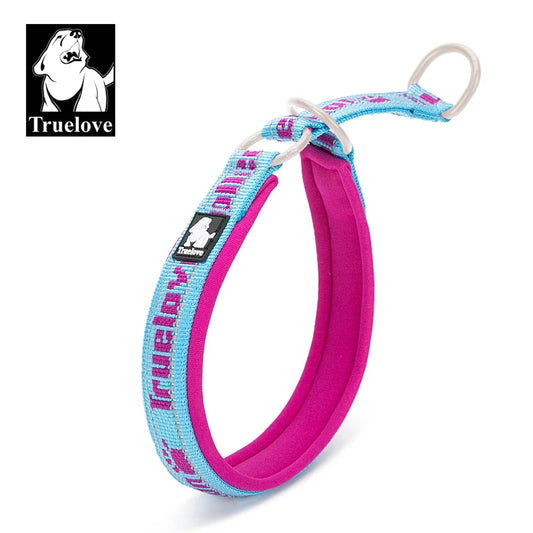 Truelove P-Chain Nylon huisdierhalsband, verstelbaar reflecterend SBR-neopreen Trekbestendig, explosieveilig hondenreizen