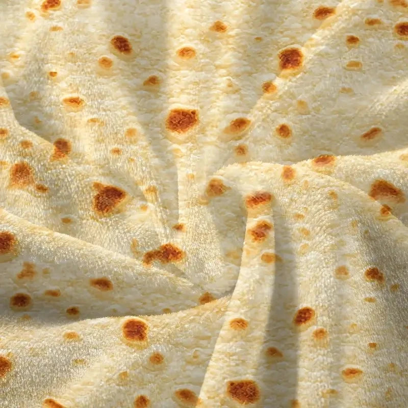 1 stuks zachte en warme flanellen deken met Mexicaanse tortillaprint